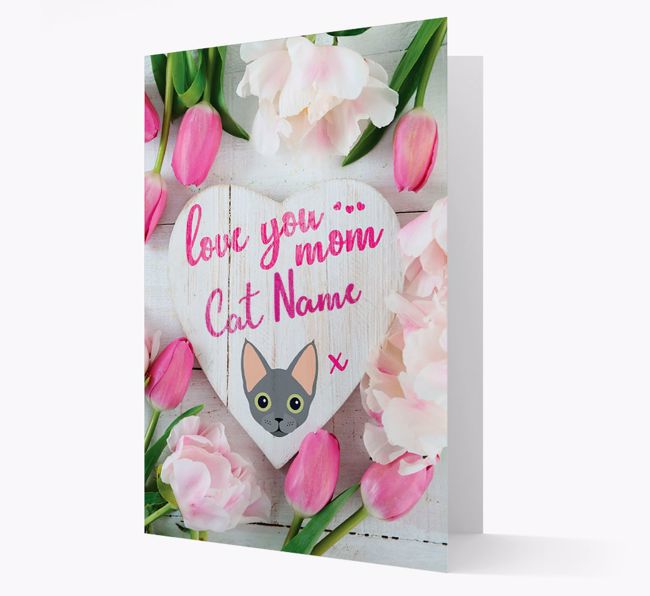 'Love You Mom' - Personalized {breedCommonName} Card